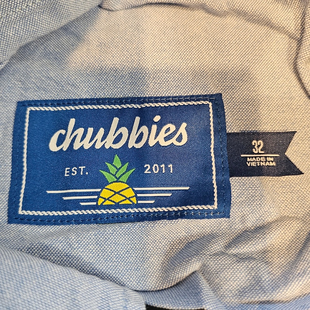 Chubbies Mens Everywear Chino Shorts Light Grey 7 Inch Inseam Size 32 Stretch - Picture 6 of 9